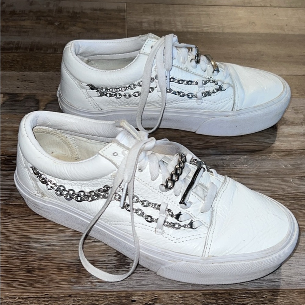 Platform Vans with chains